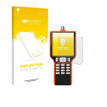 Front side of a product packaging with the brand logo upscreen. Next to it is the device RigExpert MATCH shown with the corres