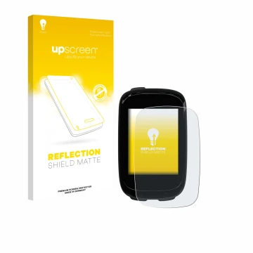 Front side of a product packaging with the brand logo upscreen. Next to it is the device Decathlon Van Rysel GPS 500 shown wit