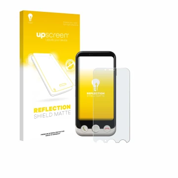 Front side of a product packaging with the brand logo upscreen. Next to it is the device Doro Aurora A10 shown with the corres