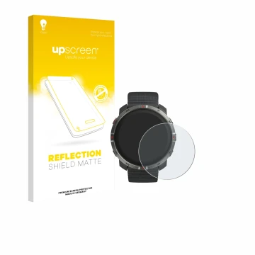 Front side of a product packaging with the brand logo upscreen. Next to it is the device Polar Grit X2 shown with the correspo