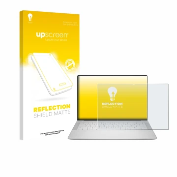Front side of a product packaging with the brand logo upscreen. Next to it is the device Dell 14 Premium Laptop shown with the