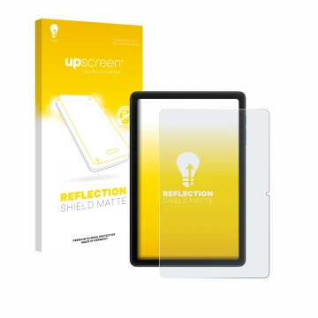 Front side of a product packaging with the brand logo upscreen. Next to it is the device Blackview Tab 20 WiFi shown with the 