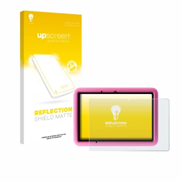 Front side of a product packaging with the brand logo upscreen. Next to it is the device Blackview Tab A6 Kids shown with the 