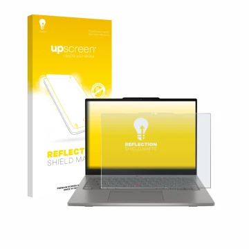 Front side of a product packaging with the brand logo upscreen. Next to it is the device Lenovo ThinkPad L13 2-in-1 Gen 6 show