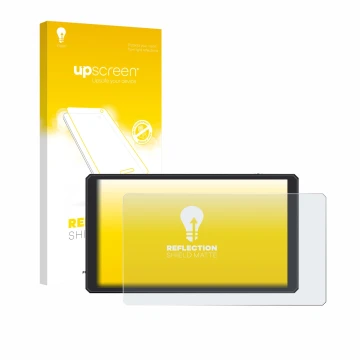 Front side of a product packaging with the brand logo upscreen. Next to it is the device Feelworld CUT6 6