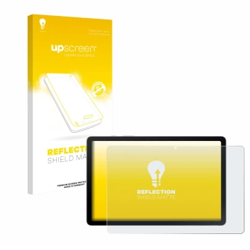 Front side of a product packaging with the brand logo upscreen. Next to it is the device Samsung Galaxy Tab S10 Lite shown wit