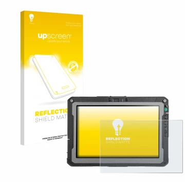 Front side of a product packaging with the brand logo upscreen. Next to it is the device Getac ZX10 G2 shown with the correspo