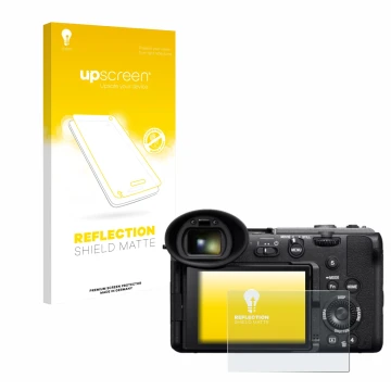 Front side of a product packaging with the brand logo upscreen. Next to it is the device Sony Cinema Line FX2 shown with the c