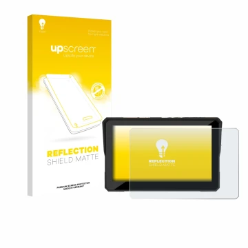 Front side of a product packaging with the brand logo upscreen. Next to it is the device Carpuride W502 Pro 5