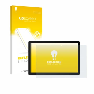 Front side of a product packaging with the brand logo upscreen. Next to it is the device Yicty MB1001 10.1