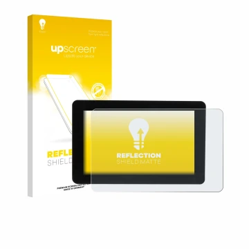 Front side of a product packaging with the brand logo upscreen. Next to it is the device Raspberry Pi Touch Display 2 shown wi