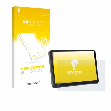 Front side of a product packaging with the brand logo upscreen. Next to it is the device Carpuride W502BS Pro 5
