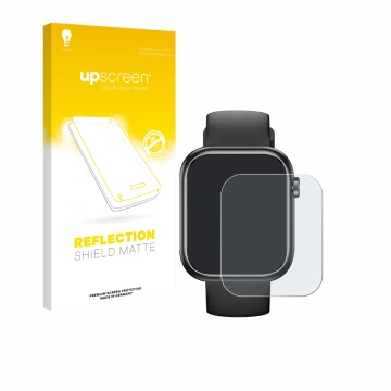 Front side of a product packaging with the brand logo upscreen. Next to it is the device RLQA G104 1.83