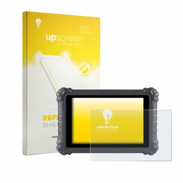 Front side of a product packaging with the brand logo upscreen. Next to it is the device Autel MaxiSys MS906 Pro shown with th