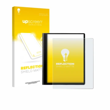 Front side of a product packaging with the brand logo upscreen. Next to it is the device eazeye Paper 2.0 shown with the corre