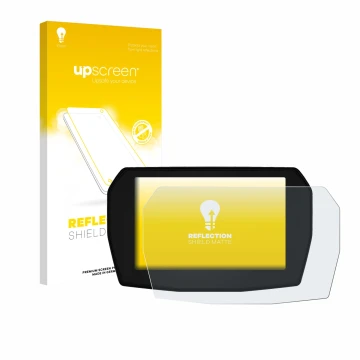 Front side of a product packaging with the brand logo upscreen. Next to it is the device Ducati Panigale V2 2025 shown with th