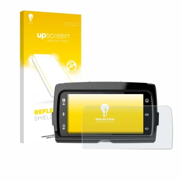 Front side of a product packaging with the brand logo upscreen. Next to it is the device Harley Davidson Soundstream Reserve W