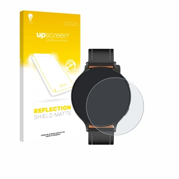 Front side of a product packaging with the brand logo upscreen. Next to it is the device Pireware Nano Smartwatch shown with t
