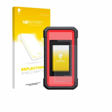 Front side of a product packaging with the brand logo upscreen. Next to it is the device Launch X431 SmartLink C V2.0 shown wi