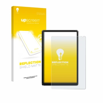 Front side of a product packaging with the brand logo upscreen. Next to it is the device Whitedeer WHEC107BK 10.1