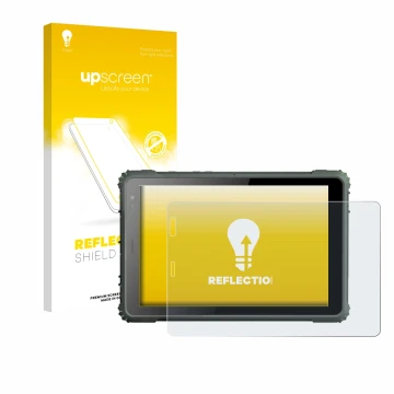Front side of a product packaging with the brand logo upscreen. Next to it is the device Geshem MTK6877 shown with the corresp
