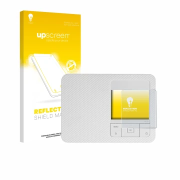 Front side of a product packaging with the brand logo upscreen. Next to it is the device Canon Selphy CP1500 Mini shown with t