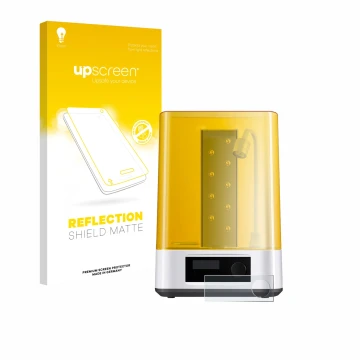 Front side of a product packaging with the brand logo upscreen. Next to it is the device Anycubic Wash & Cure 3 shown with the