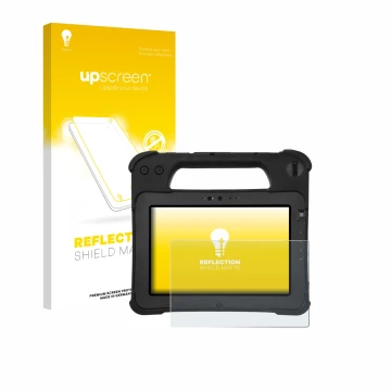 Front side of a product packaging with the brand logo upscreen. Next to it is the device Zebra XPad L10ax shown with the corre