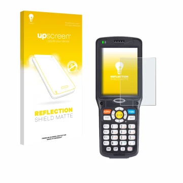Front side of a product packaging with the brand logo upscreen. Next to it is the device Unitech HT510A shown with the corresp