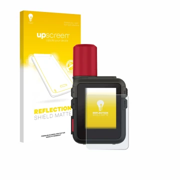 Front side of a product packaging with the brand logo upscreen. Next to it is the device Garmin inReach Mini 3 Plus shown with