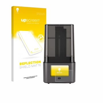 Front side of a product packaging with the brand logo upscreen. Next to it is the device Anycubic Photon Mono 4 Ultra shown wi