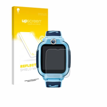 Front side of a product packaging with the brand logo upscreen. Next to it is the device Imoo Watch Phone Z3 shown with the co