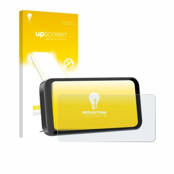 Front side of a product packaging with the brand logo upscreen. Next to it is the device Carpuride W603B 6.3