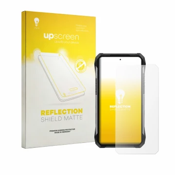Front side of a product packaging with the brand logo upscreen. Next to it is the device Unihertz 8849 Tank 5 shown with the c