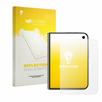 Front side of a product packaging with the brand logo upscreen. Next to it is the device Apple iPhone Duo shown with the corre