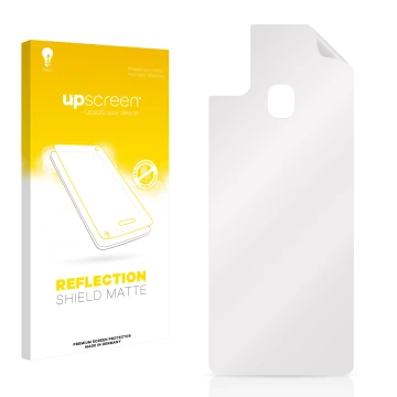 Front side of a product packaging with the brand logo upscreen. Next to it is the corresponding screen protector.