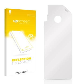 Front side of a product packaging with the brand logo upscreen. Next to it is the corresponding screen protector.