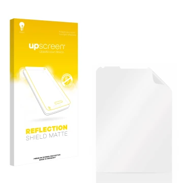 Front side of a product packaging with the brand logo upscreen. Next to it is the corresponding screen protector.