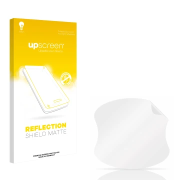 Front side of a product packaging with the brand logo upscreen. Next to it is the corresponding screen protector.