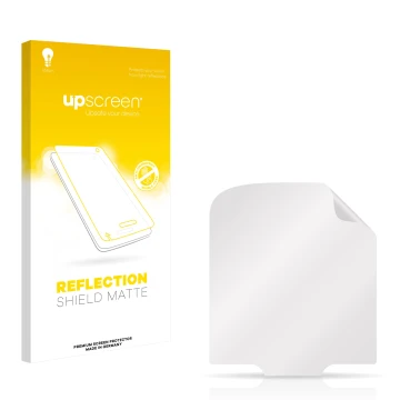 Front side of a product packaging with the brand logo upscreen. Next to it is the corresponding screen protector.
