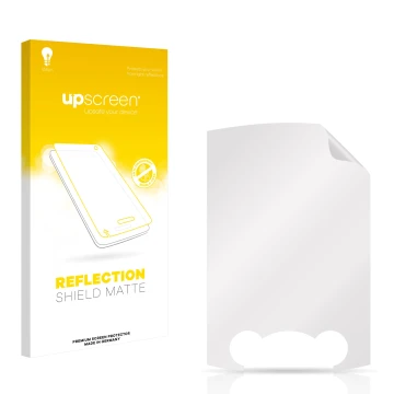 Front side of a product packaging with the brand logo upscreen. Next to it is the corresponding screen protector.