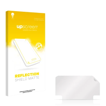 Front side of a product packaging with the brand logo upscreen. Next to it is the corresponding screen protector.