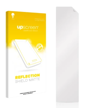 Front side of a product packaging with the brand logo upscreen. Next to it is the corresponding screen protector.