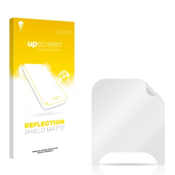 Front side of a product packaging with the brand logo upscreen. Next to it is the corresponding screen protector.