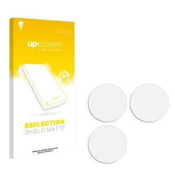 Front side of a product packaging with the brand logo upscreen. Next to it is the corresponding screen protector.