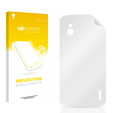 Front side of a product packaging with the brand logo upscreen. Next to it is the corresponding screen protector.