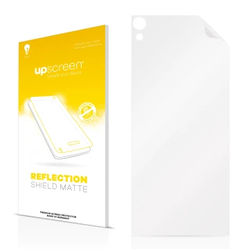 Front side of a product packaging with the brand logo upscreen. Next to it is the corresponding screen protector.