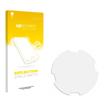 Front side of a product packaging with the brand logo upscreen. Next to it is the corresponding screen protector.