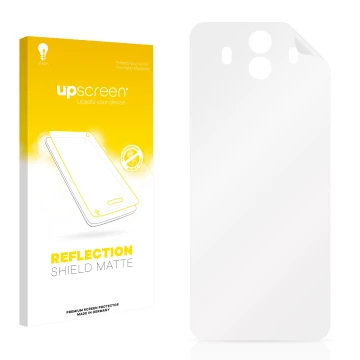 Front side of a product packaging with the brand logo upscreen. Next to it is the corresponding screen protector.