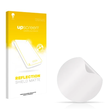 Front side of a product packaging with the brand logo upscreen. Next to it is the corresponding screen protector.